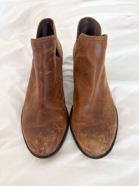 Sorel Women's Distressed Brown Leather Ankle Booties